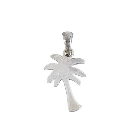Vintage Sterling Silver 925 Palm Tree Charm Pendant - Picture 4 of 7